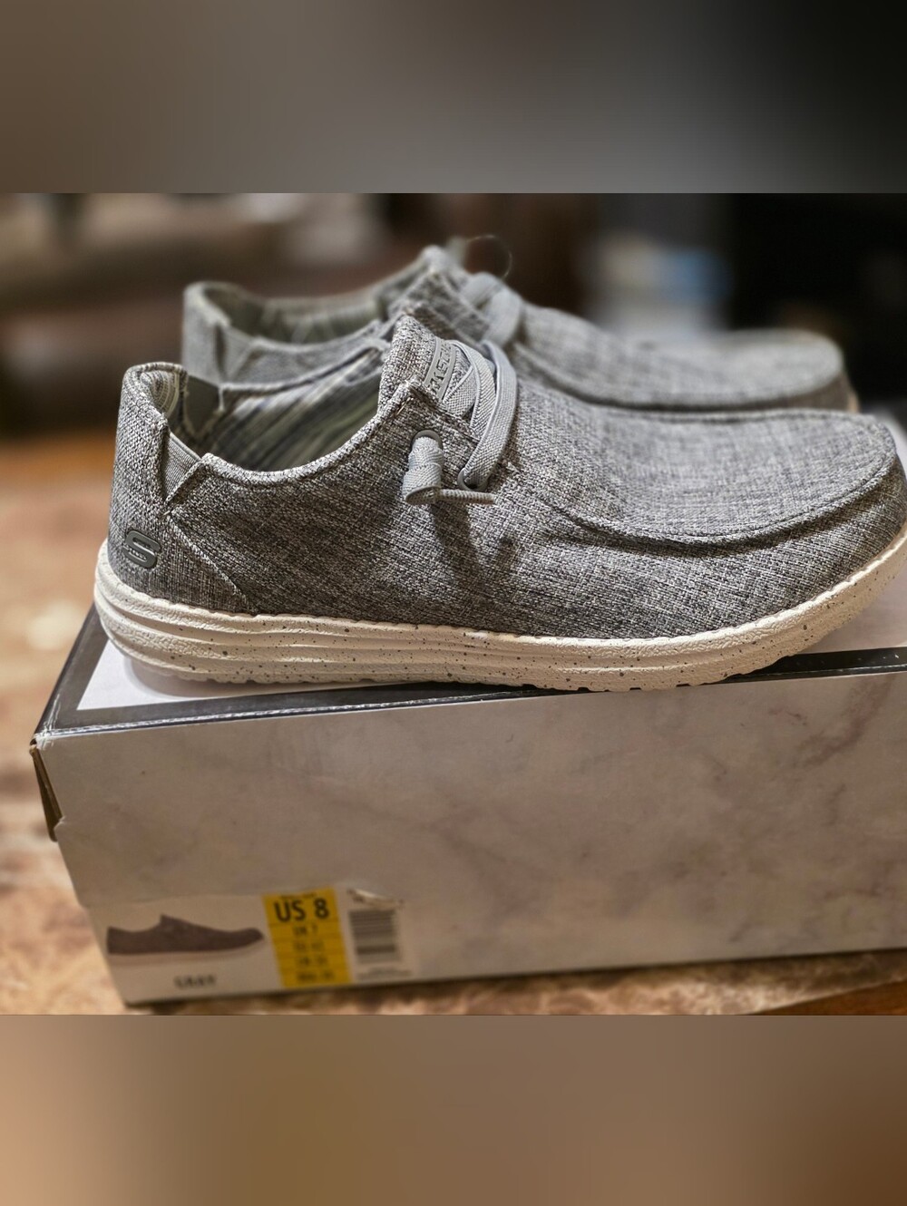 Skechers Men's Gray Casual Slip-On Loafers